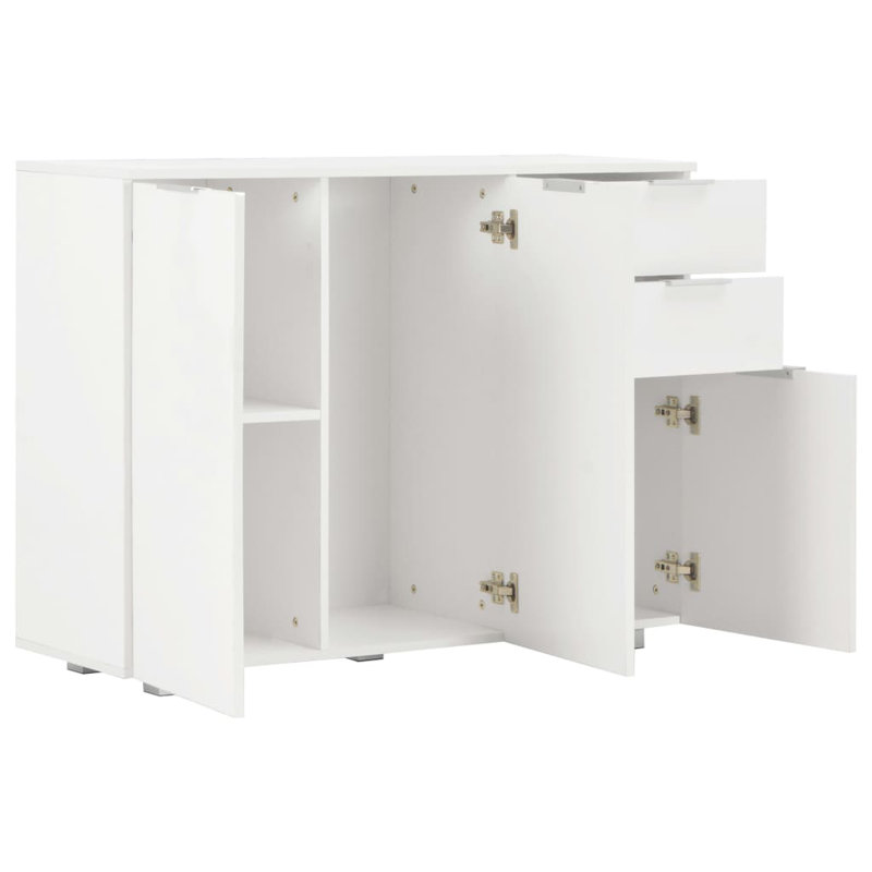 Sideboard High Gloss 107x35x80.5 cm, White