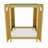 End Table With Square Top And Shelf For Living Room-287789114