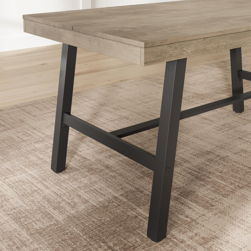 Table de salle à manger rectangulaire pour la cuisine, 55 po, 2 à 4 places, structure en métal, utilisation en appartement