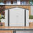 8X6 FT Metal Outdoor Storage Shed, Tool Shed With Pitched Roof Waterproof With Side Window And Lockable Door, Metal Tool Shed For Garden Tool Storage, Everyday Sundries And Bike Storage-123794553