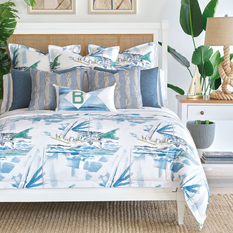 Housse de couette 100% coton Miramar, Grande housse de couette + 8 pièces additionnelle