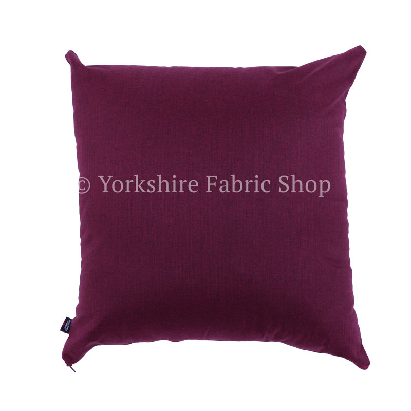 Torwood Square Throw Cushion, Small, Burgundy