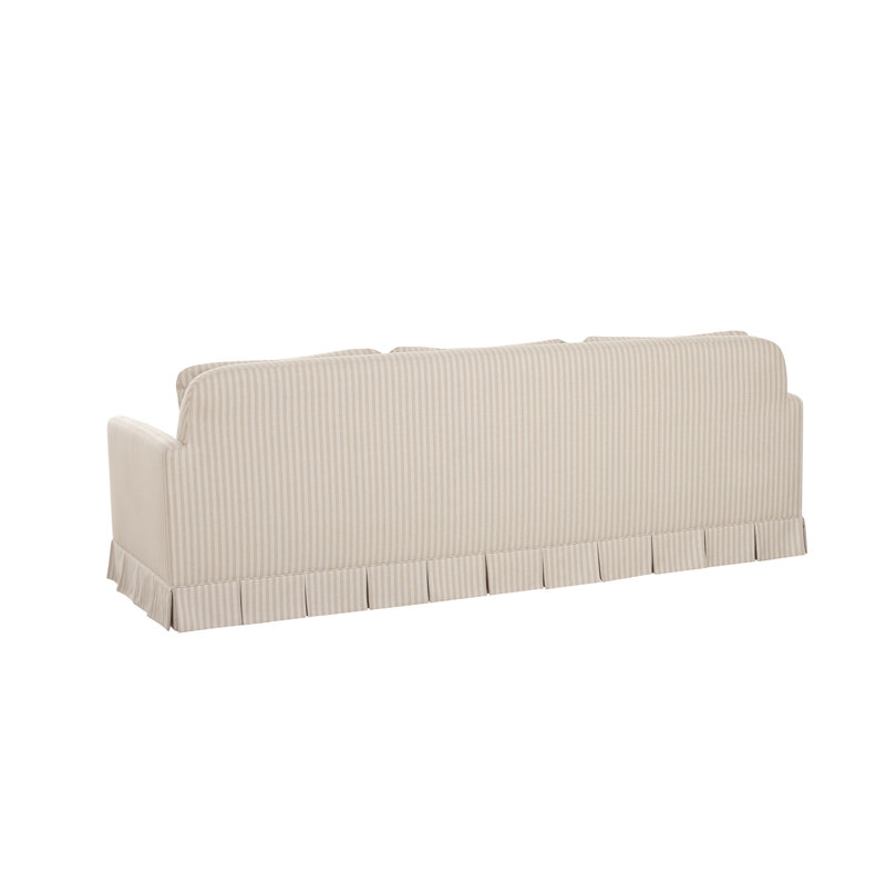 Pellicano 98'' Sofa, Beige Stripe Polyester