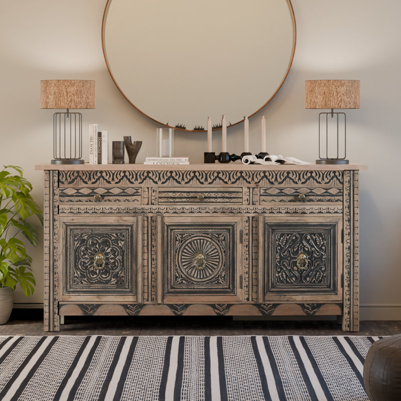 Berlene Solid Wood Sideboard, 76" L