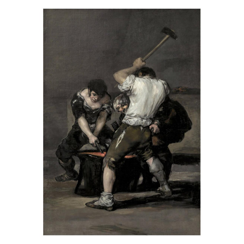 «The Forge» par Francisco de Goya - Estampe numérique, H 28 po x l 22 po