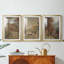 Paysage rétro CLXV - impression encadrée de qualité supérieure sur mesure mat - 3 pièces-339642557-339642558