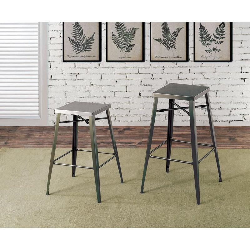 Kristalle Counter Stool with Metal Frame, Bar Stool (30" Seat Height)