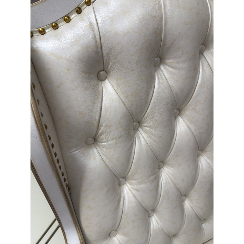 Denielle Genuine Leather Executive Chair with Headrest