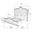 Justine Ivory Upholstered Tufted Panel Bed-1017915844