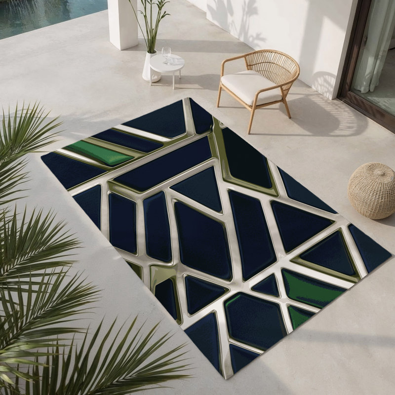 Twilight Nexus Indoor And Outdoor Area Rug, Rectangle 1 pi 6 po x 2 pi 6 po