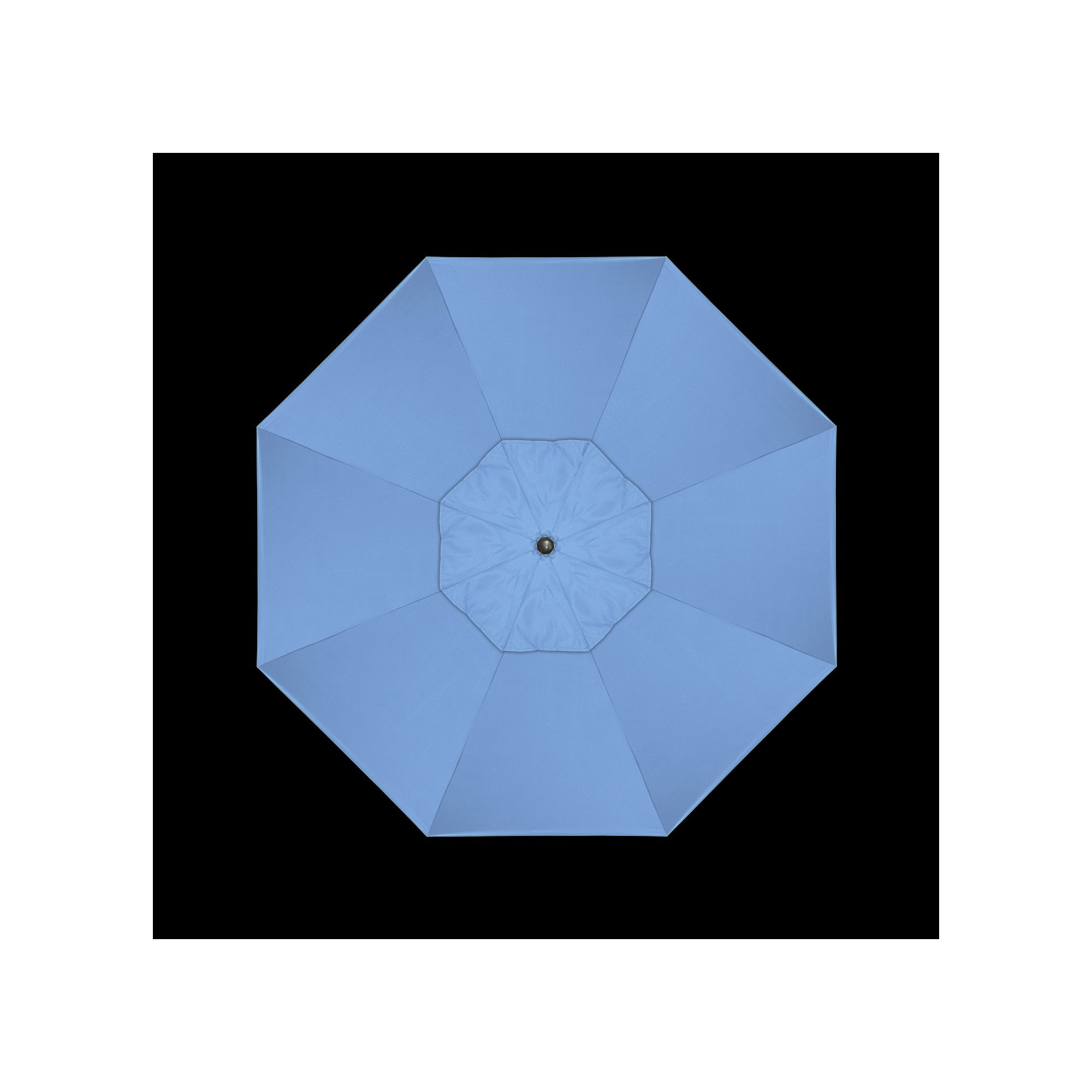 9' Market Sunbrella Umbrella, Canvas Air Blue Sunbrella® Canvas