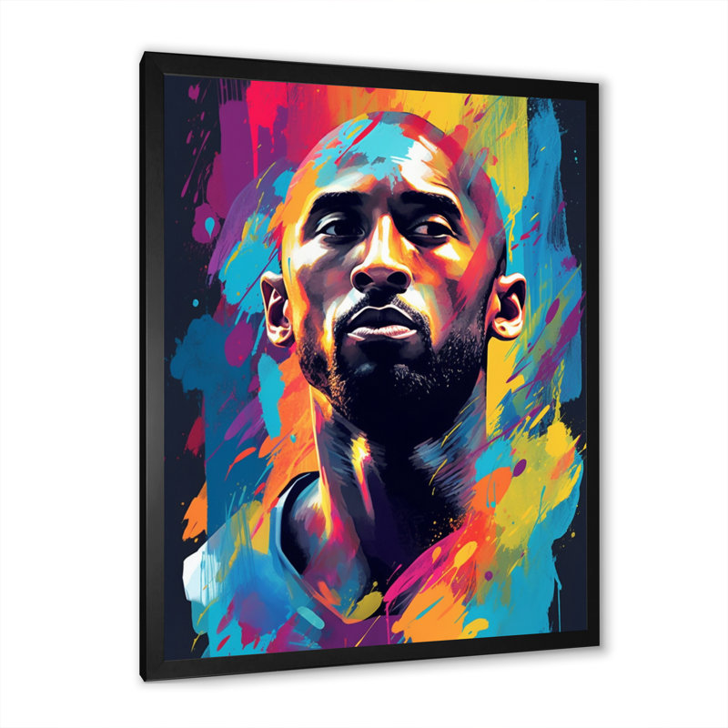 «Kobe Memory II», reproduction sur toile, Cadre photo noir, H 32 po x l 24 po x P 1 po