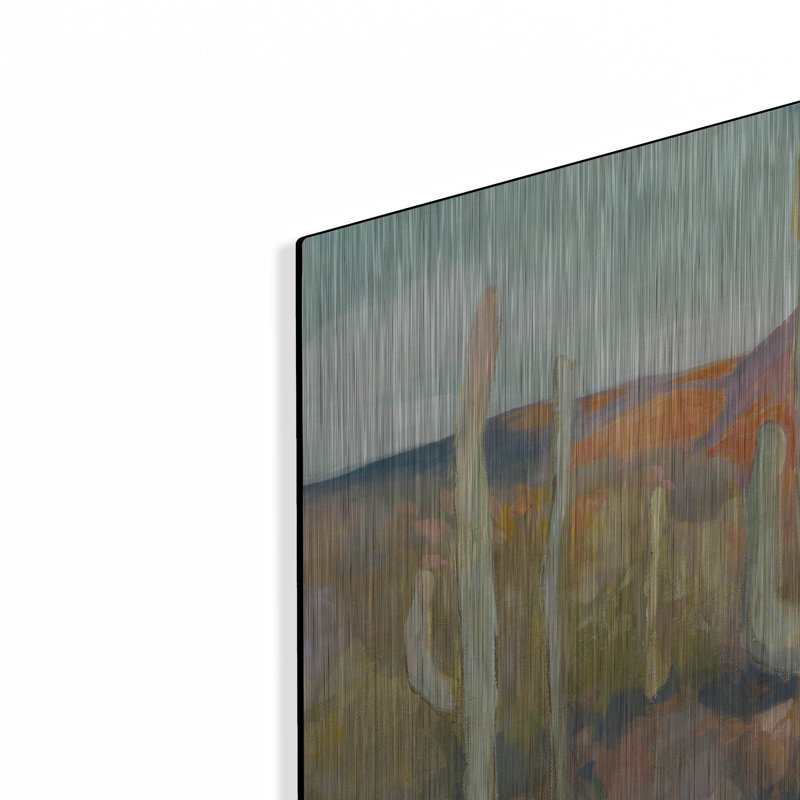 Union Rustic «High Desert 1» par Julia Purinton, art mural en métal, H 24 po x l 24 po
