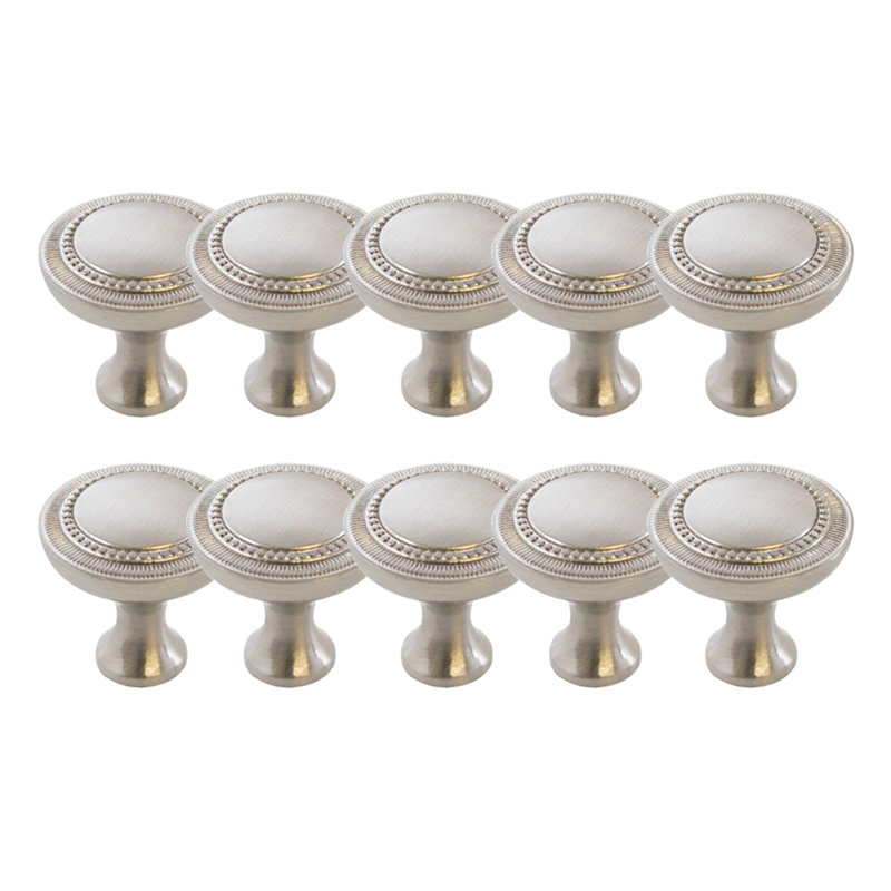 Regal 1 1/4" Diameter Mushroom Knob Multipack, Brushed Nickel
