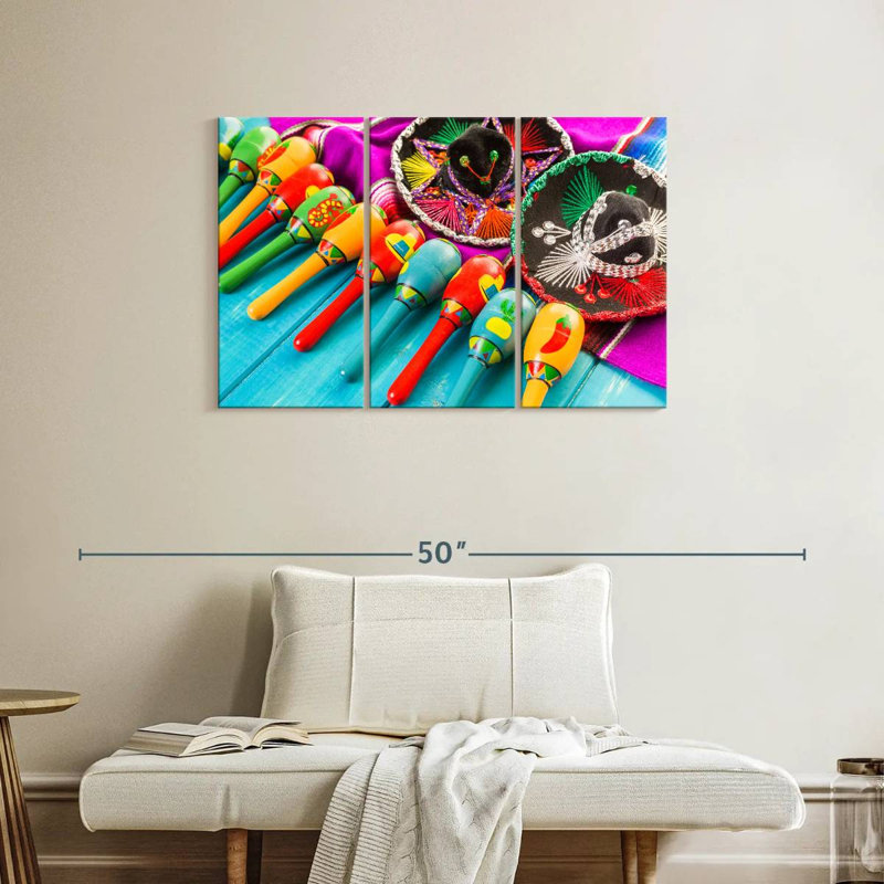 Maracas de la fête mexicaine Lelend, H 24 po x l 38 po