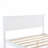 Full Size White Platform Bed with Under-Bed Drawers – Storage Bed, Solid Wood Frame
