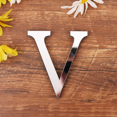 Family Wall Decor Letter Signs,3D Acrylic Decorative Mirror Wall Stickers English Letters Home Family Combination Self-Adhesive DIY Mirror Wall Sticker