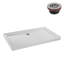 Base de douche en acrylique blanc brillant avec drain à gauche 60 po x 30 po Streamline-117295465