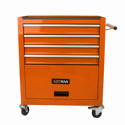 4 Drawers Multifunctional Tool Cart With Wheels