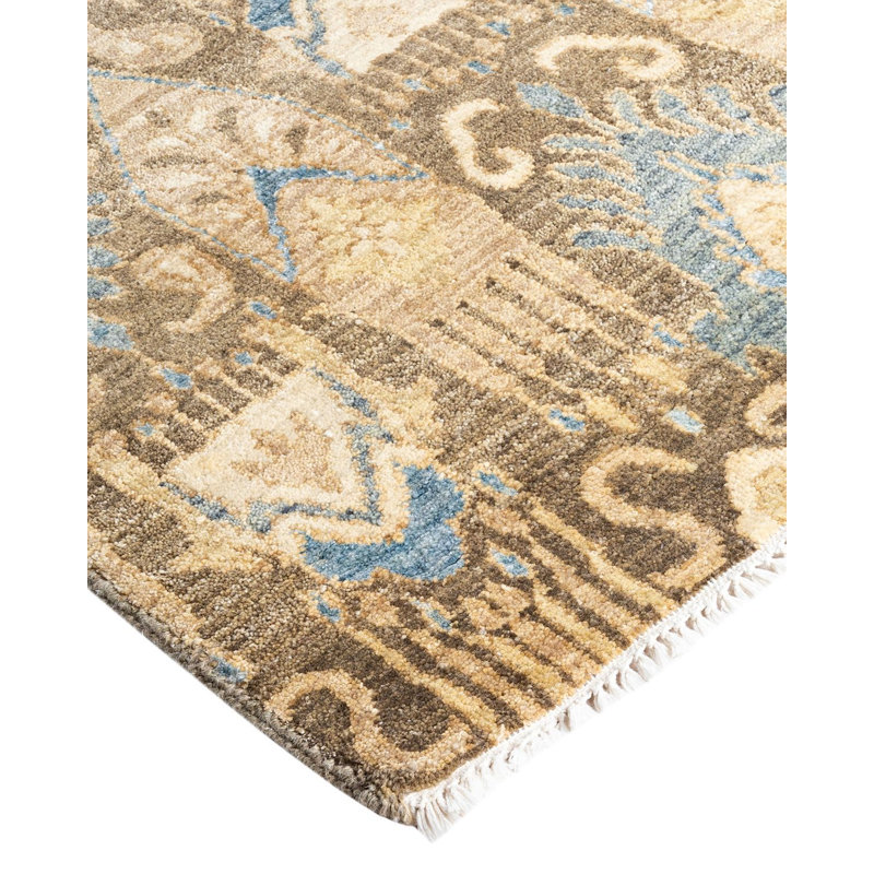Overdyed One-of-a-Kind 9' 0" X 12' 0" Hand Knotted Area Rug