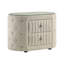 Table de chevet rembourrée 2 tiroirs Santiago Ivory