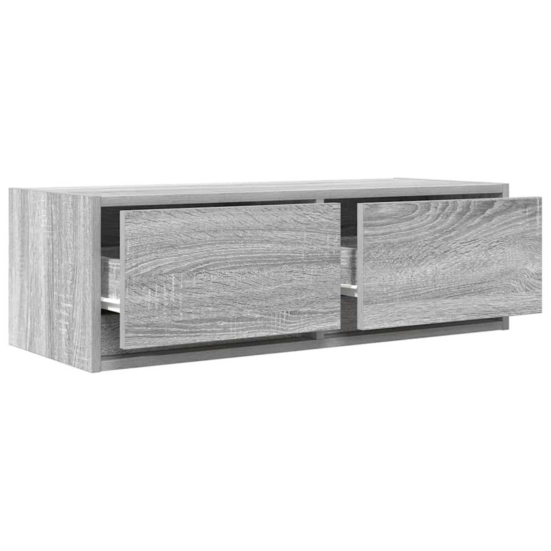 TV Cabinet 31x25.5 Cm Engineered Wood, Grey Sonoma, 80 cm