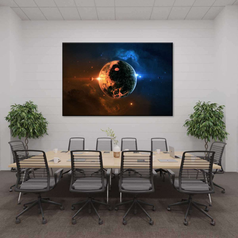 Distant Alien Planet Canvas Print, 26" H x 39" W x 1.25" D