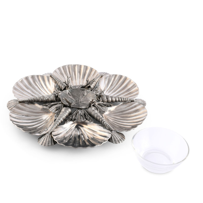 Sea And Shore Pewter Decorative Tray