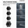 LED Thermostatic Shower Faucet 16" High-Pressure Dual Showerheads with Bluetooth Music