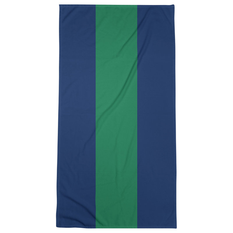 Vancouver Lightweight Beach Towel, Blue/Green/Blue, Microfiber
