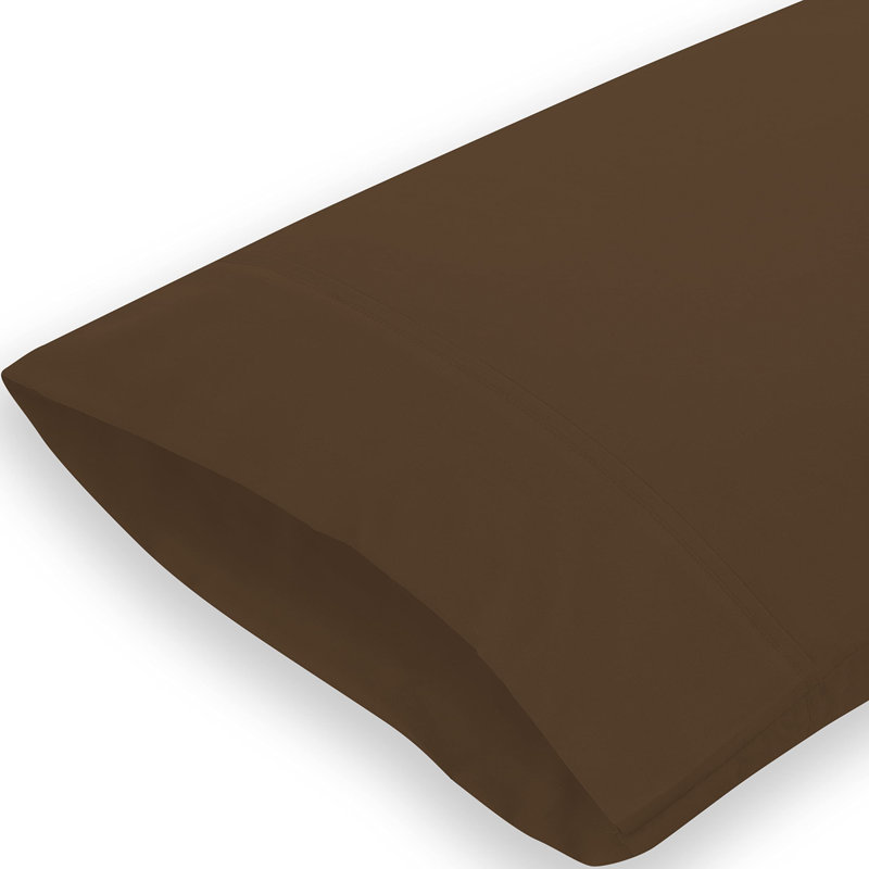 Royale Linens | Housse de coussin | Taies d'oreiller | Microfibre brossée infroissable et résistante à la décoloration | Doux et confortable | Taille de la taie d'oreiller