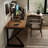 Brown L-Shaped Solid Wood desk-108678452-108678449