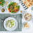 30 Piece Porcelain China Dinnerware Set - Service for 6