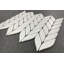 Carreau de mosaïque de mur et de plancher en porcelaine mate 1,06 po x 4 po