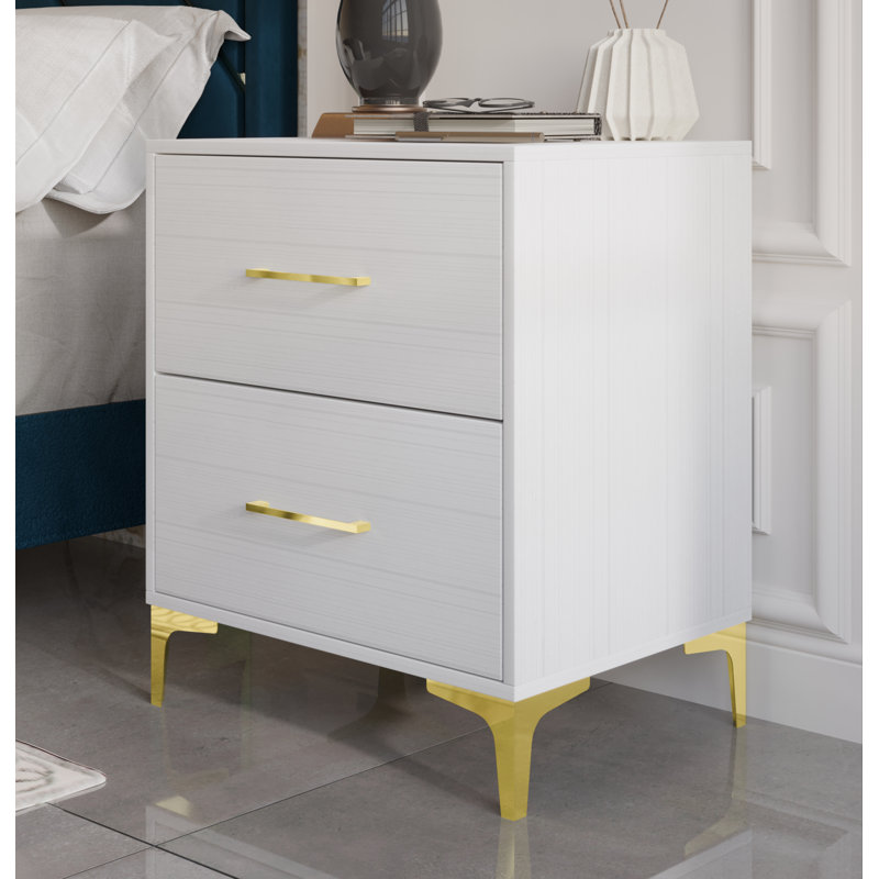 Maricus 15.96'' W Nightstand, White