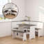 Ensemble de table de coin-repas avec banc de coin-891178337