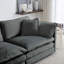 Canapé modulaire, combinaison libre Canapé modulaire surdimensionné en L rembourré modulaire avec pouf réversible chenille-1357129004