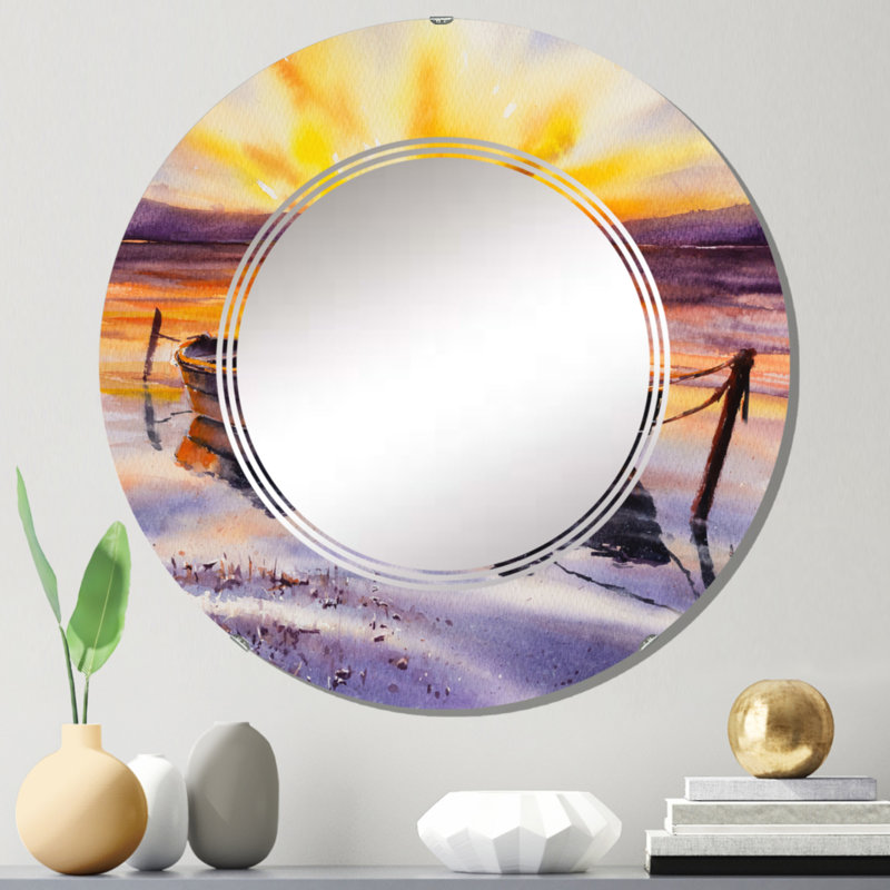Miroir de salle de bain mural rond, 24 po x 24 po
