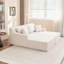 Canapé-lit rembourré avec coussin et coussins moelleux-346023553