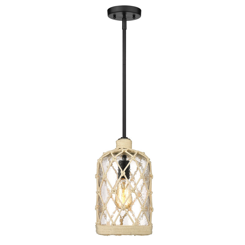 Luminaire suspendu en forme de cloche à 1 lumière Ippolito