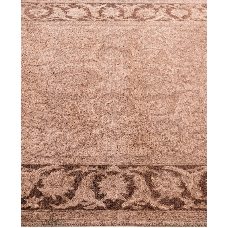 Overdyed One-of-a-Kind 4' 0" X 6' 1" Hand Knotted Area Rug