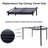 10x10 Ft Retractable Pergola Canopy Replacement - Gray, Protected, Water , Simple To Setup Top Fabric For Outdoor Water-repellent, Easy Assembly
