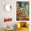 Bouddha assis en couleurs sur toile-137972887