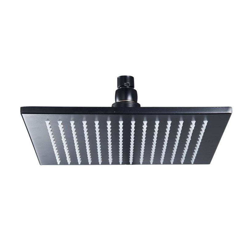 Oil Rubbed Bronze LED Rain Shower Head with Temperature Sensitive Lighting