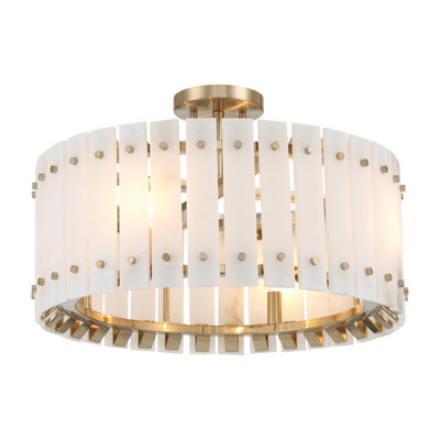 Plafonnier semi-encastré 4 lumières Metropolitan