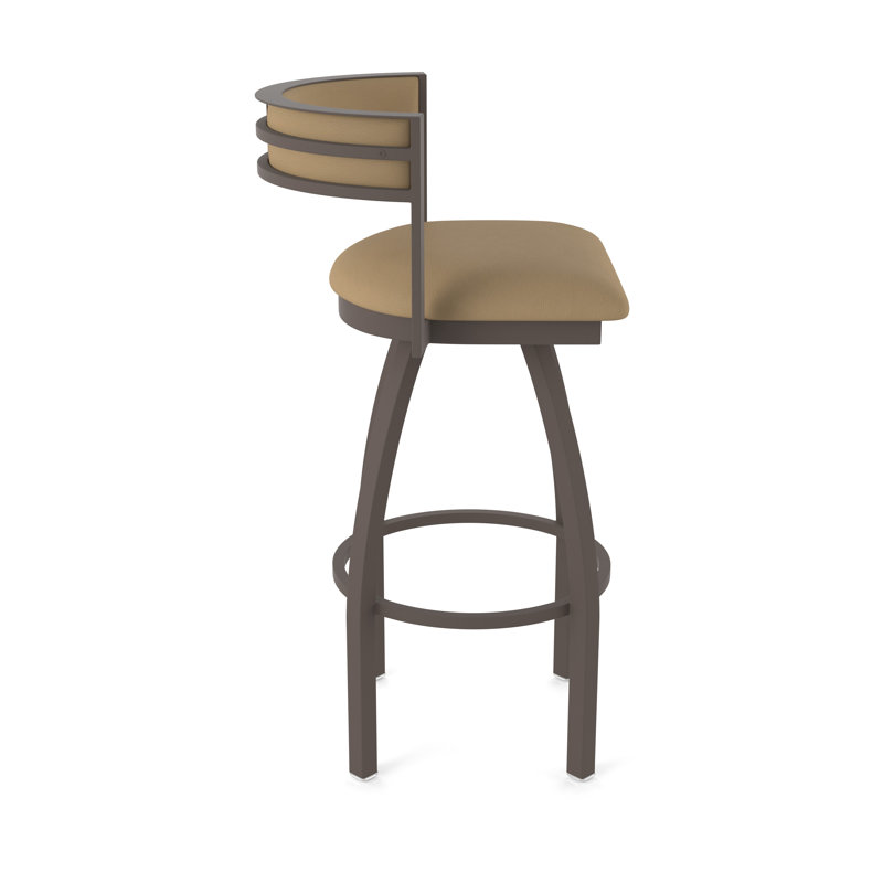 Tabouret Artémis, Tabouret de bar (siège d'une hauteur de 30 po), Bronze, Vinyle - sable Canter