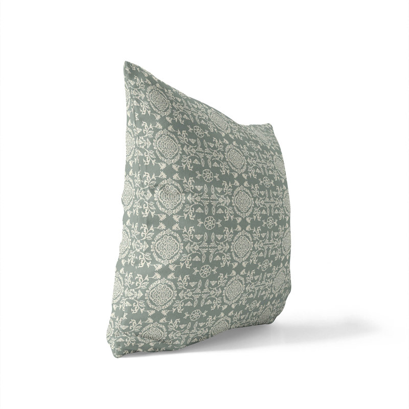 Coussin d'intérieur Aubry, Carré 18 po, Sauge