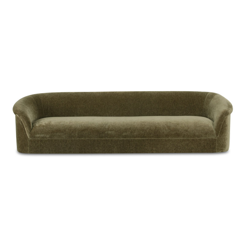 Arthur 109'' Velvet Upholstered Sofa, Dark Green