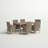 Robbie Rectangular 6 - Person 35.5" Long Dining Set with Cushions