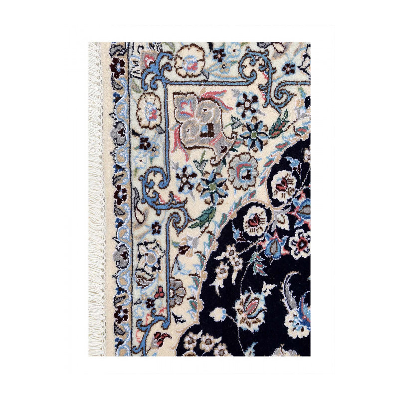 Tapis unique en laine et soie 2 pi 9 po x 3 pi 8 po Donyale